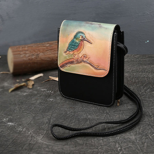 Small Womens Leather Crossbody Satchel Bag Over The Shoulder Purse For Women Accessories