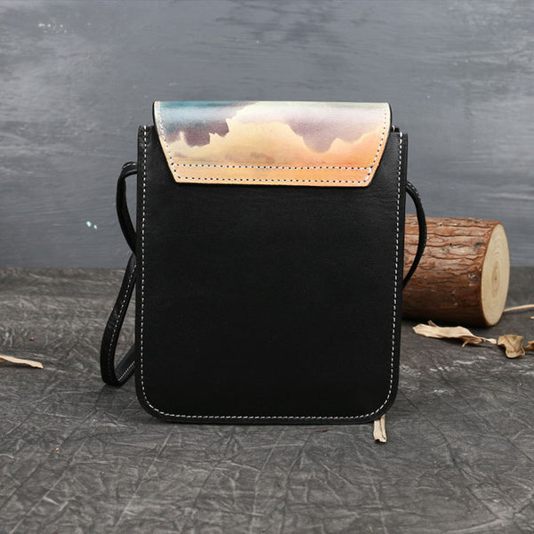 Small Womens Leather Crossbody Satchel Bag Over The Shoulder Purse For Women Chic