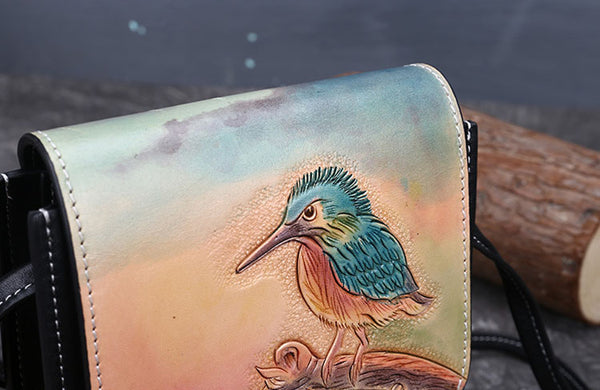 Small Womens Leather Crossbody Satchel Bag Over The Shoulder Purse For Women Designer