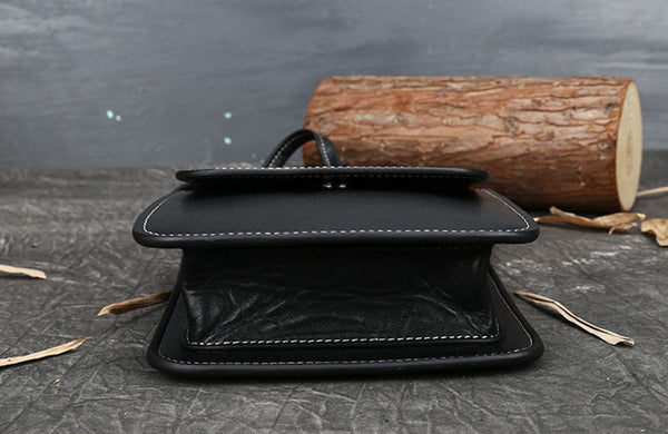 Small Womens Leather Crossbody Satchel Bag Over The Shoulder Purse For Women Fashion