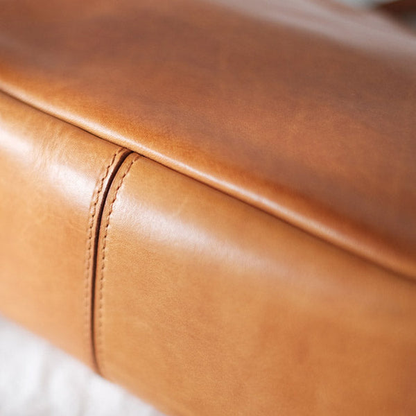 Small Womens Leather Crossbody Tote Brown Leather Handbag For Women Handmade