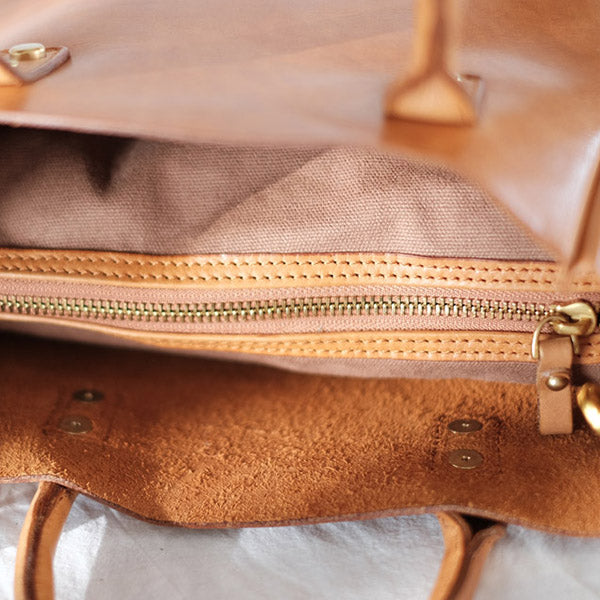 Small Womens Leather Crossbody Tote Brown Leather Handbag For Women Inside