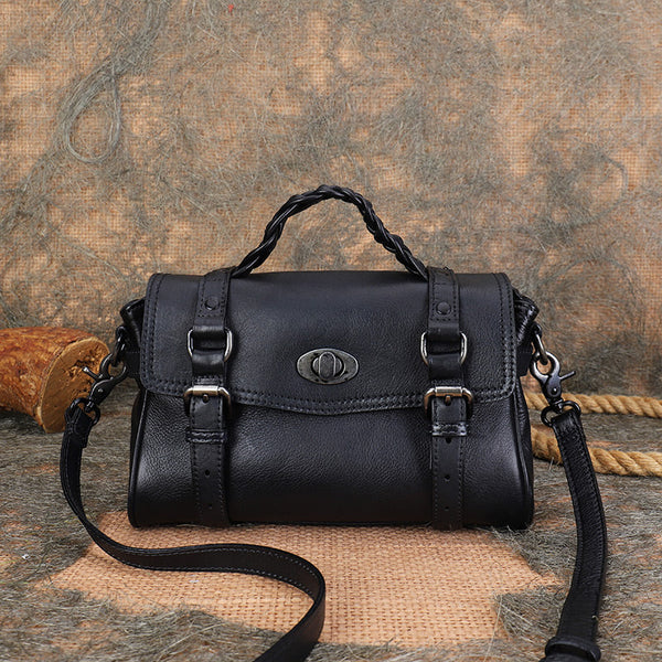 Small Womens Leather Satchel Purse Genuine Leather Crossbody Bags Best