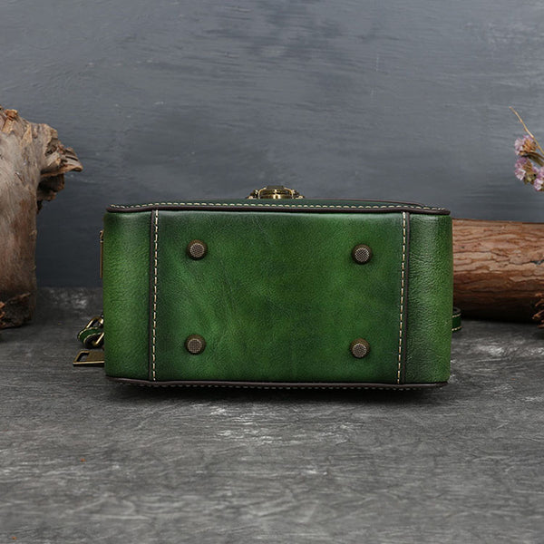 Small Womens Leather Shoulder Bags Purse Crossbody Sling Bag For Women Handmade