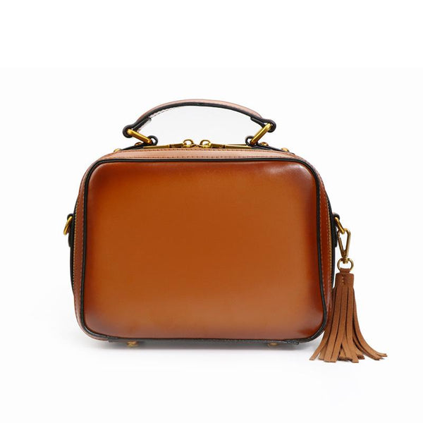 Small Womens Squar Leather Crossbody Purse Shoulder Handbags For Women Chic