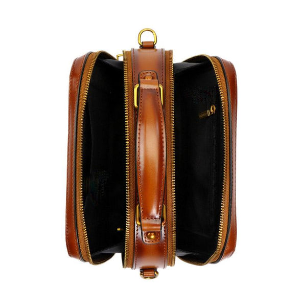 Small Womens Squar Leather Crossbody Purse Shoulder Handbags For Women Inside