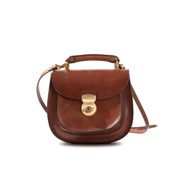 Small Womens Tan Leather Crossbody