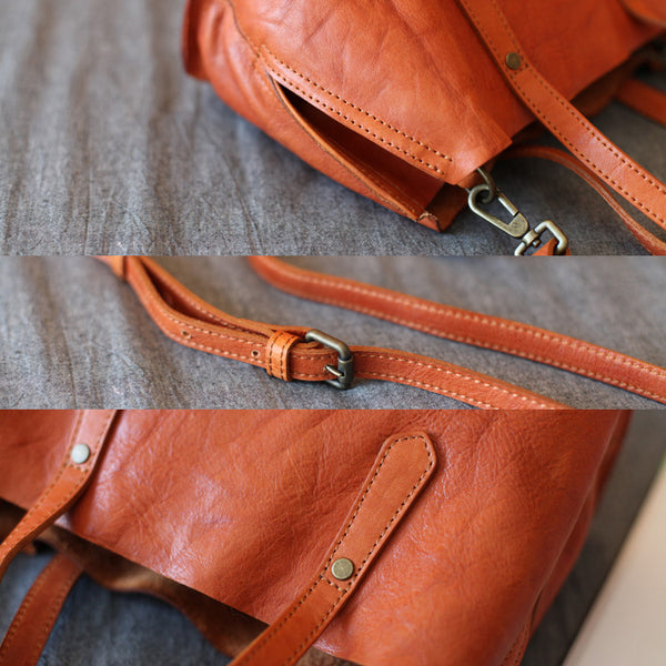 Small Womens Tote Bag Brown Leather Handbags Crossbody Bags for Women Designer