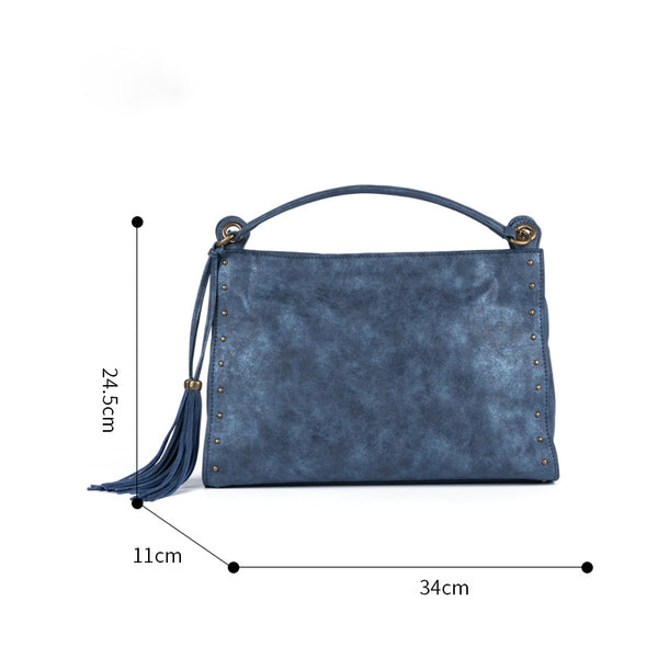 Womens Vegan Leather Casual Handbags With Fringe Ladies Shoulder Bag Best