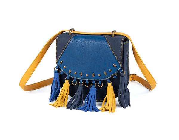 Small Womens Vegan Western Leather Fringe Purse Crossbody Hobo Bag Beautiful