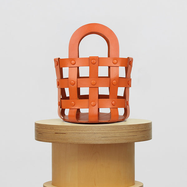 Small Woven Leather Bucket Shoulder Bag Handbags For Women Best