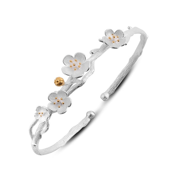 Sterling Silver Flower Bracelets