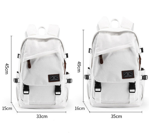 Stylish Canvas Laptop Backpack Ladies Rucksack For Women Fashion