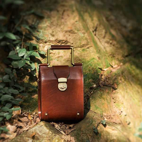 Stylish Cube Bag Womens Crossbody Bags Leather Handbags Purse for Women Accessories