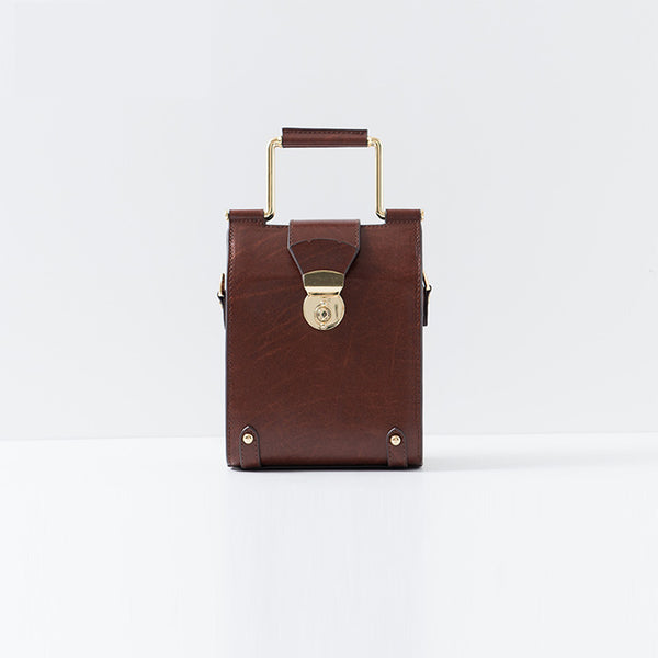 Stylish Cube Bag Womens Crossbody Bags Leather Handbags Purse for Women designer