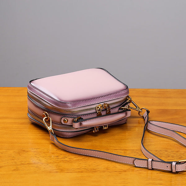 Stylish Cube Bag Womens Leather Crossbody Bags Shoulder Bag for Women Boutique
