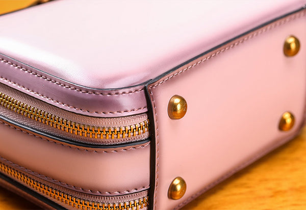 Stylish Cube Bag Womens Leather Crossbody Bags Shoulder Bag for Women cowhide