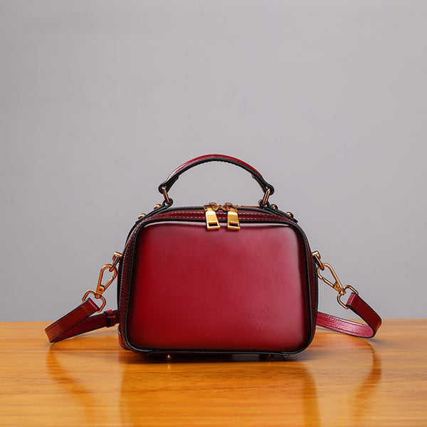 Stylish Cube Bag Womens Leather Crossbody Bags Shoulder Bag for Women Original