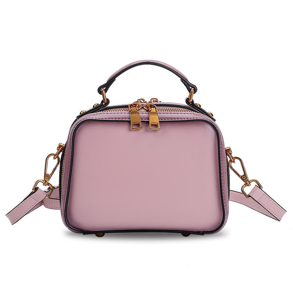 Stylish Cube Bag Womens Leather Crossbody Bags Shoulder Bag for Women