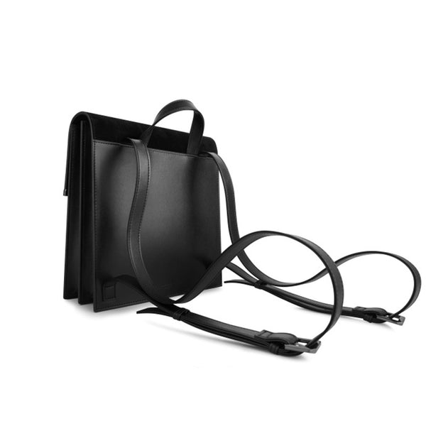 Stylish Ladies Small Black Leather Backpack Bag Purse Fashion Backpacks for Women Chic