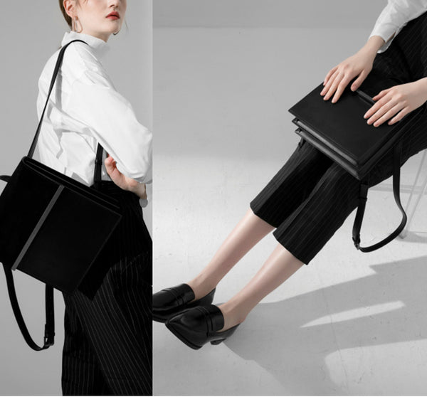 Stylish Ladies Small Black Leather Backpack Bag Purse Fashion Backpacks for Women Details
