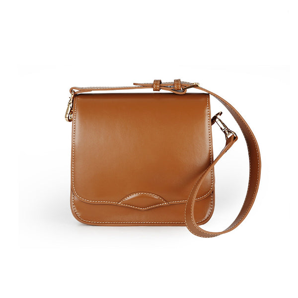 Stylish Ladies Black Leather Handbags Shoulder Bag Purses for Women Brown