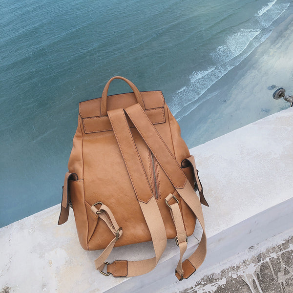 Stylish Ladies Genuine Leather Backpack Purse Rucksack Bag For Women Affordable