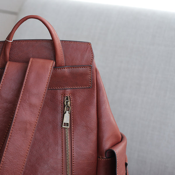 Stylish Ladies Genuine Leather Backpack Purse Rucksack Bag For Women Details