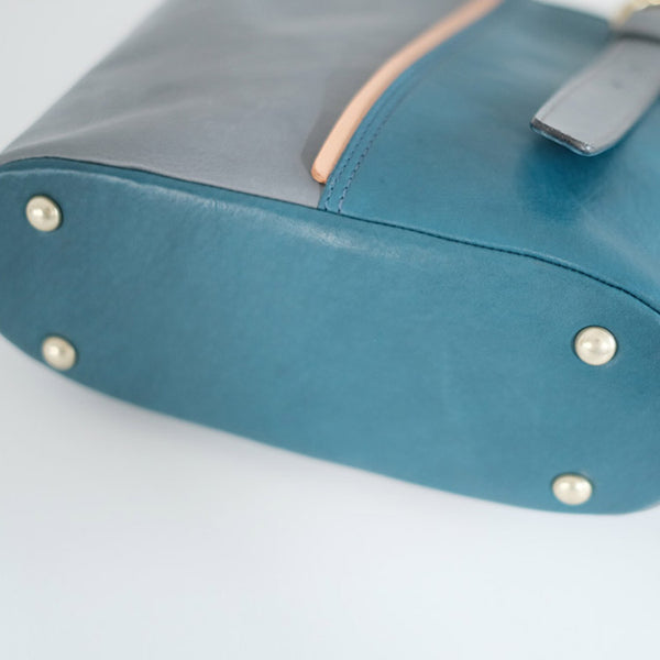 Stylish Ladies Leather Blue Shoulder Bag Genuine Leather Crossbody Bags For Women Genuine-Leather