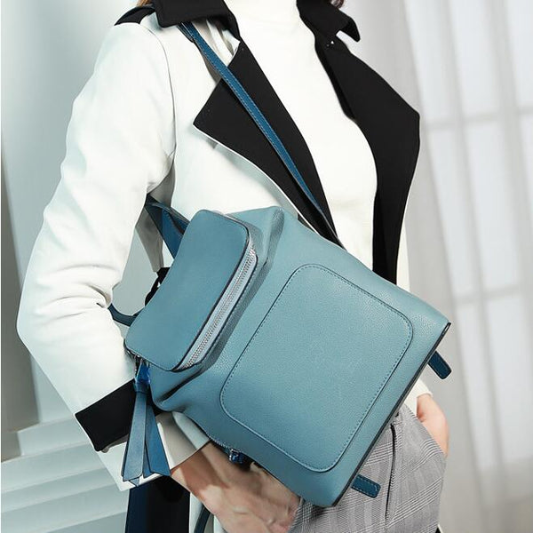 Stylish Ladies Leather Rucksack Bag Backpack Purse For Women Affordable