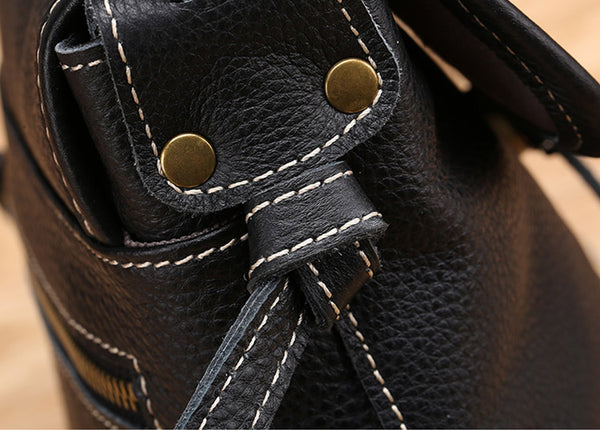 Stylish Leather Womens Bucket Bag Crossbody Bags Purse Shoulder Bag Unique