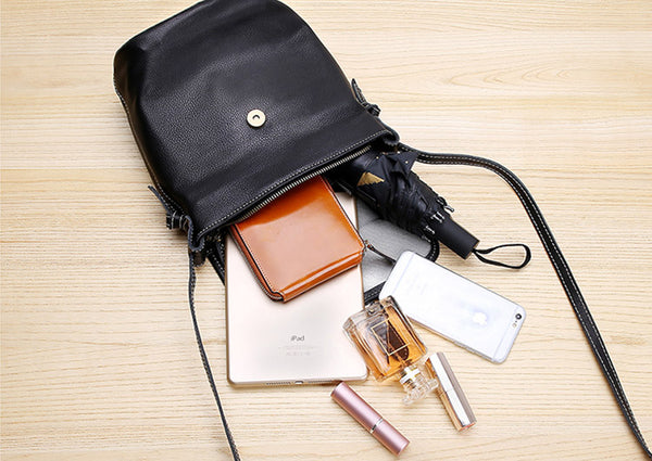 Stylish Leather Womens Bucket Bag Crossbody Bags Purse Shoulder Bag work bag 3