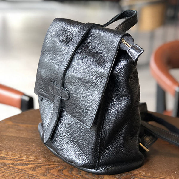 Stylish Small Ladies Genuine Leather Rucksack Backpack Purse for Women Designer