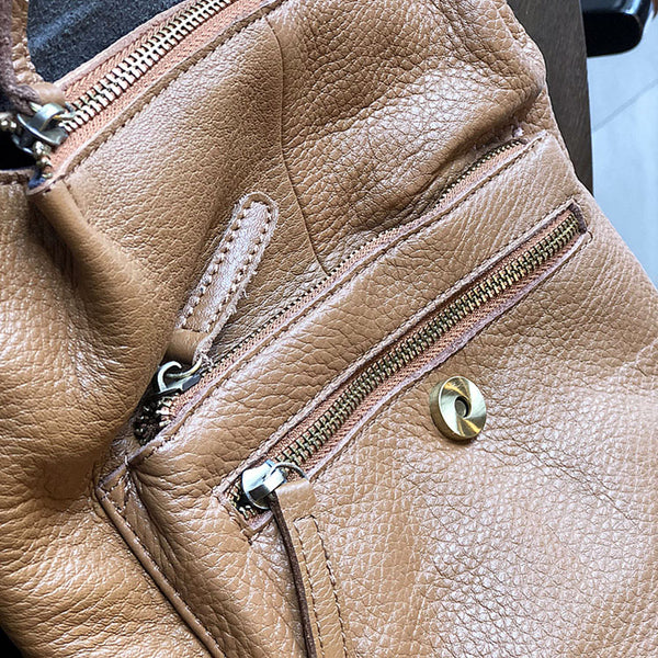 Stylish Small Ladies Genuine Leather Rucksack Backpack Purse for Women Durable