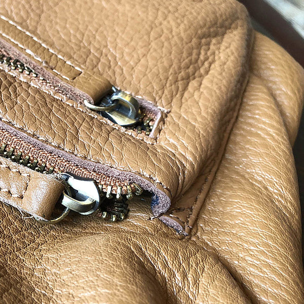 Stylish Small Ladies Genuine Leather Rucksack Backpack Purse for Women Original