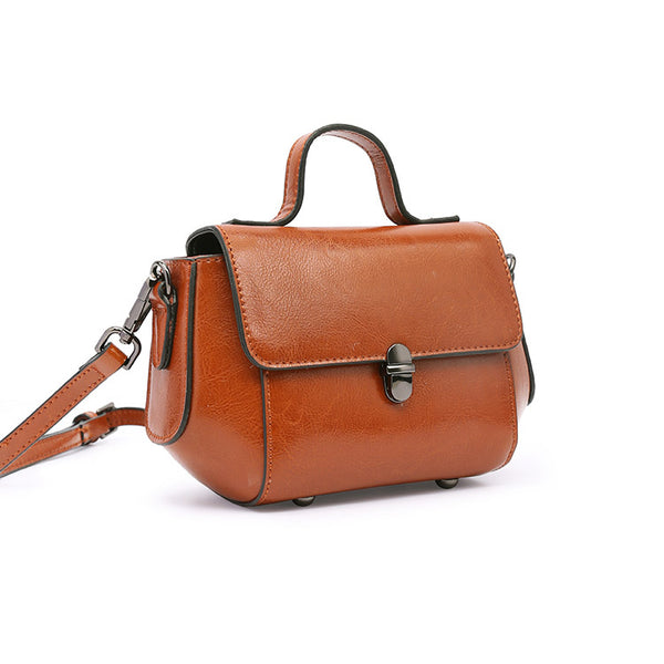 Stylish Women Brown Leather Crossbody Bags Leather Handbags for Women Accessories