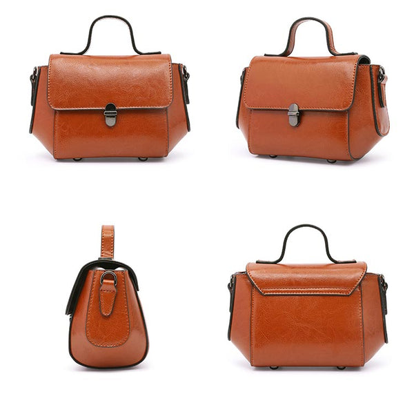 Stylish Women Brown Leather Crossbody Bags Leather Handbags for Women beautiful