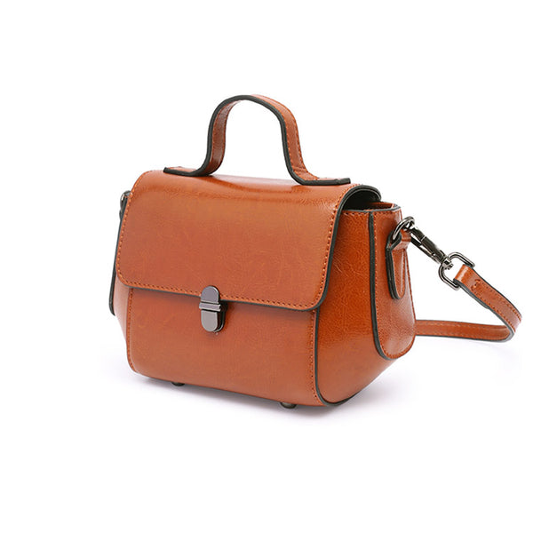 Stylish Women Brown Leather Crossbody Bags Leather Handbags for Women