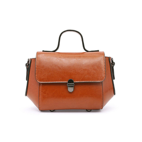 Stylish Women Brown Leather Crossbody Bags