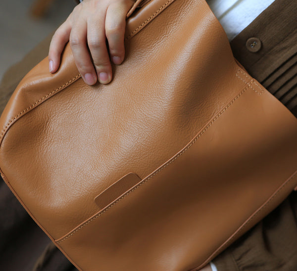 Stylish Women's Genuine Leather Tote Bags Black Leather Shoulder Bag Fashion