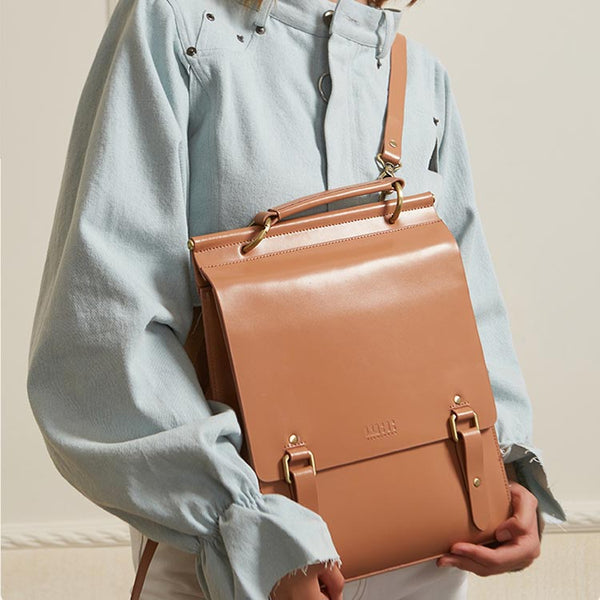 Stylish Women's Leather Backpack Purse Cool Backpacks for Women Genuine Leather