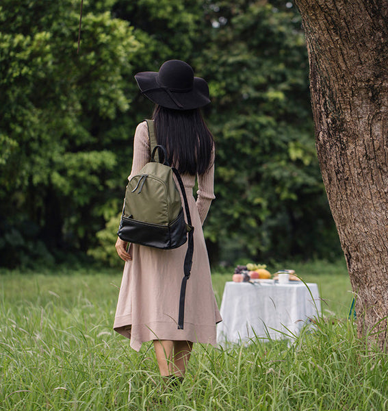 Stylish Women's Lightweight Nylon Backpack Ladies Rucksack For Women Best