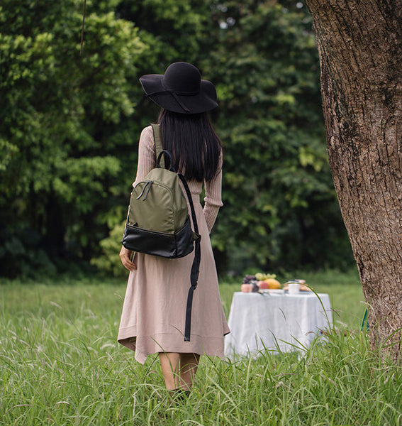 Stylish Women's Lightweight Nylon Backpack Ladies Rucksack For Women Best