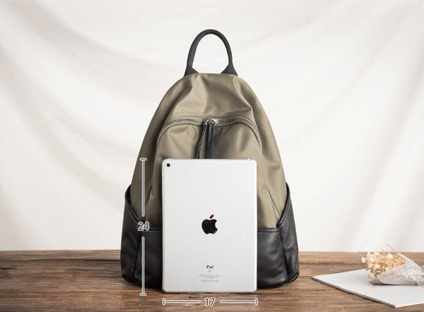 Stylish Women's Lightweight Nylon Backpack Ladies Rucksack For Women Chic