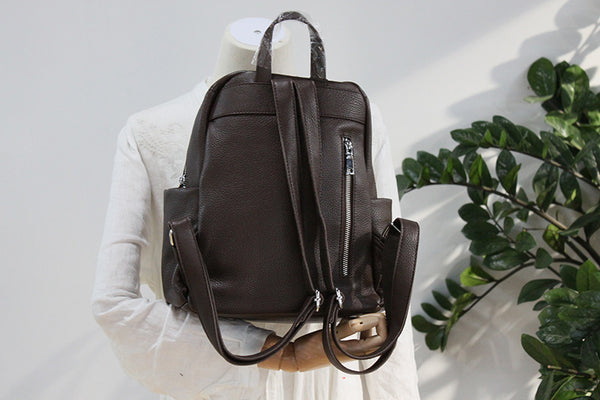 Stylish Womens Black Leather Backpack Bags Purse Trendy Backpacks Bags Purse Trendy Backpacks