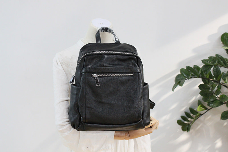 Stylish Womens Black Leather Backpack Bags Purse Trendy Backpacks Bags Purse Trendy Backpacks Chic