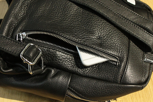 Stylish Womens Black Leather Backpack Bags Purse Trendy Backpacks Bags Purse Trendy Backpacks for Womens Back Pocket