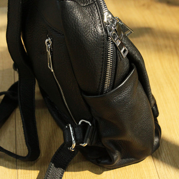Stylish Womens Black Leather Backpack Bags Purse Trendy Backpacks Bags Purse Trendy Backpacks for Womens Nice