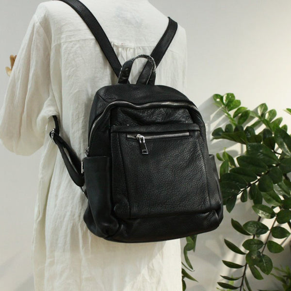 Stylish Womens Black Leather Backpack Bags Purse Trendy Backpacks Bags Purse Trendy Backpacks for Womens