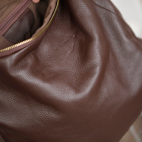 Stylish Womens Black Leather Rucksack Plain Black Backpack For Women Inside